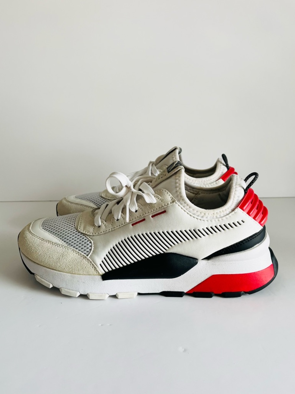 Puma RS-0 Winter INJ Toys Chunky Sneakers Men’s 9.5 White Red - Picture 3 of 14